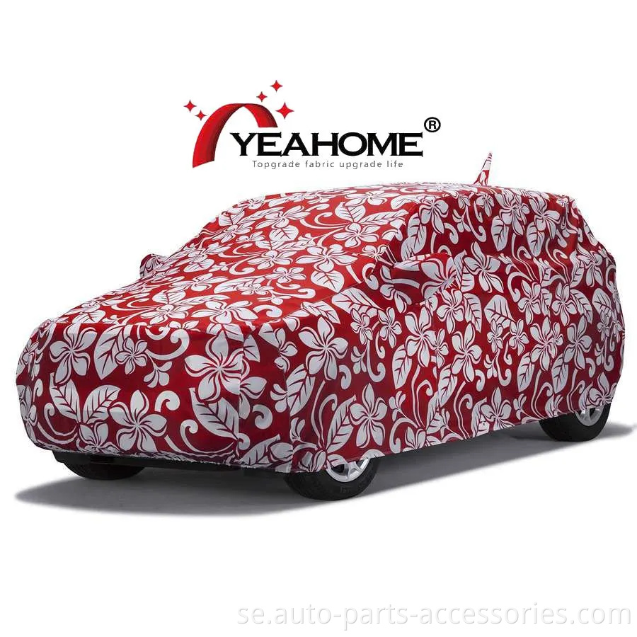 Utomhus SUV Vattenbeständig Full Car Cover Tryckt design Anpassade bilskydd